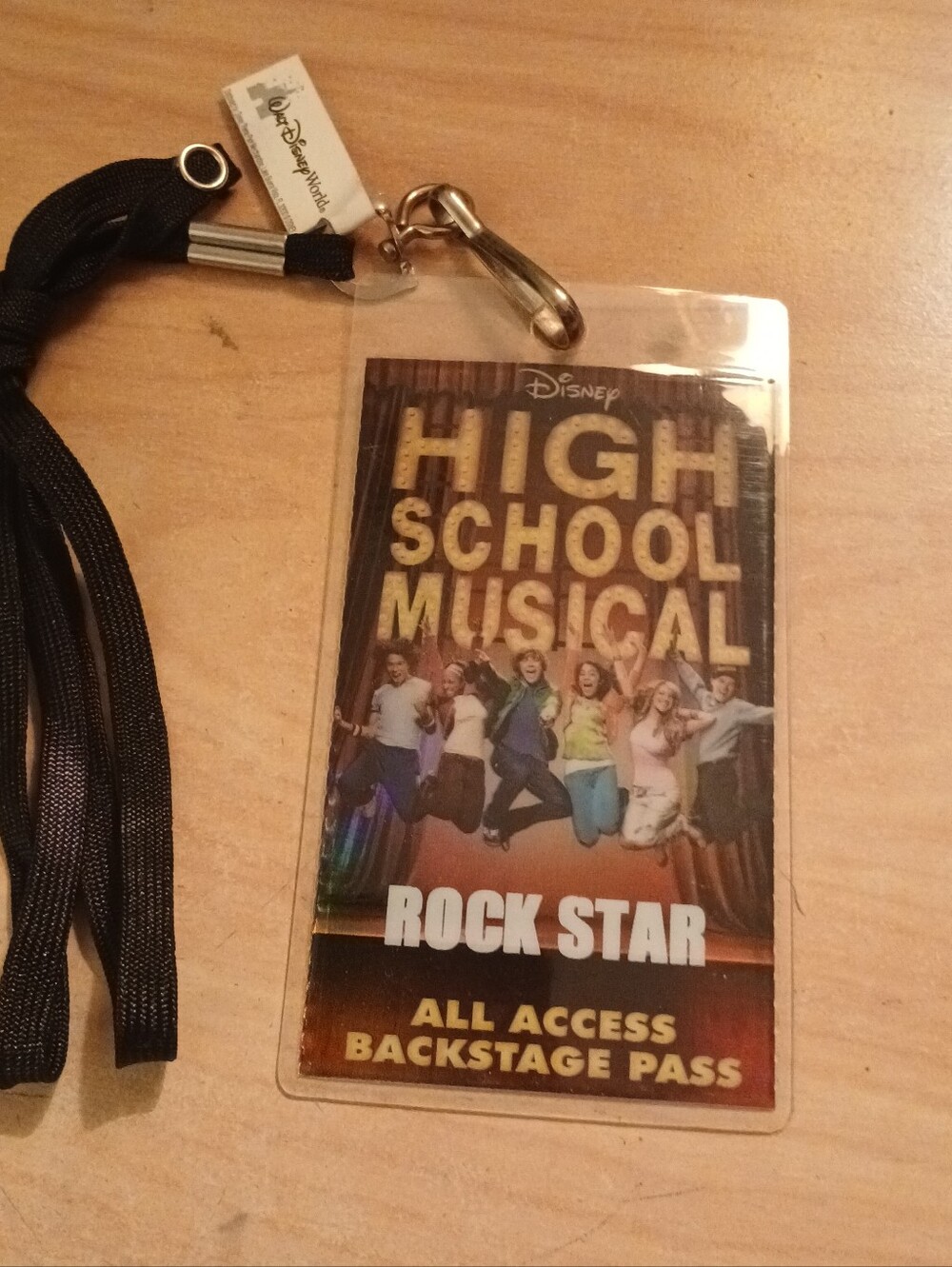 Vintage Disney High School Musical Rock Star All Access Backstage Pass 2006 Holo